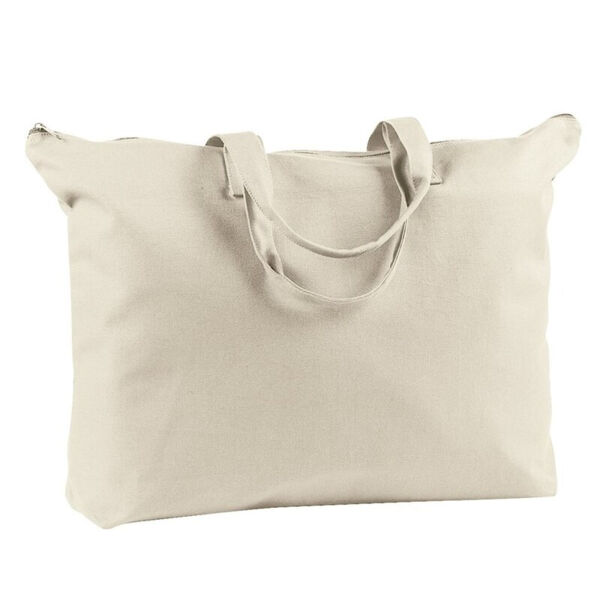 Canvas Zippered Book Tote Thumbnail
