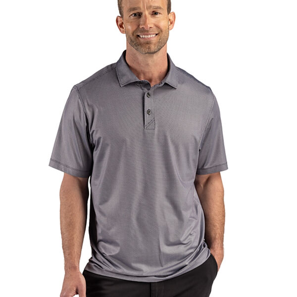 Cutter & Buck Pike Recycled Lattice Print Mens Polo Thumbnail