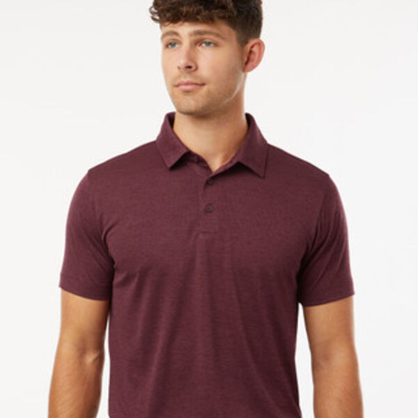 Men's Polyester Heather Melange Polo Thumbnail