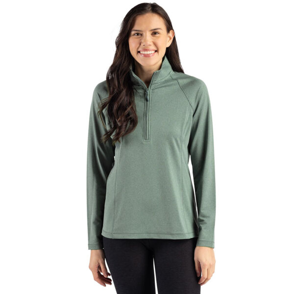 Clique Dash Recycled Womens Quarter Zip Sweatshirt Thumbnail
