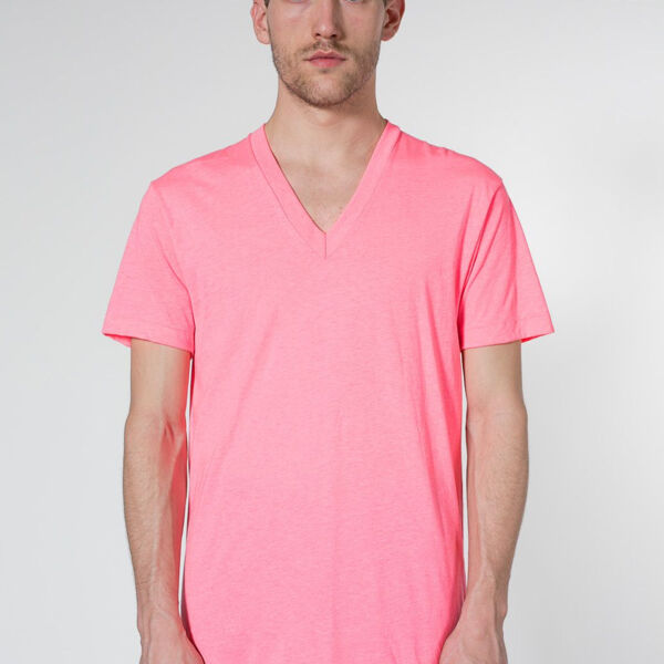 BB456 Poly-Cotton S/S V-Neck T-Shirt Thumbnail